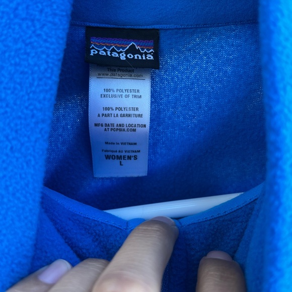 Patagonia Fleece Worn Wear Women's Micro D 1/4-Zip Jacket sweater Large - Picture 4 of 5